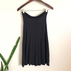 Black Layered Black Knee Length Skirt NWOT